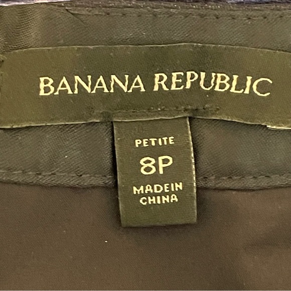 Banana Republic Navy Lavender Wrap Look Silky Skirt Women’s Size 8P - Picture 3 of 5